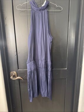 DO+BE Navy Blue Halter Midi Dress